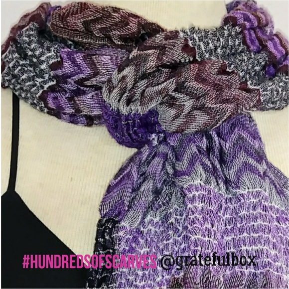 💜 Soft Chevron Scarf #hundredsofscarves - Picture 2 of 4